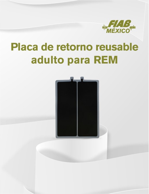 Placa de Retorno Reusable Adulto para REM | FIAB